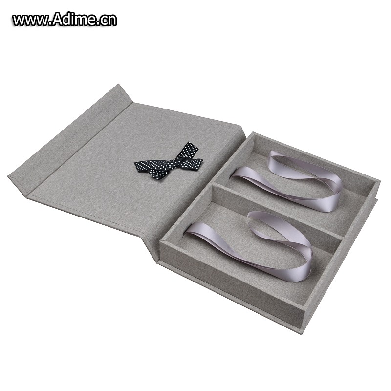 Double Linen Fabric Photo Packaging Gift Box