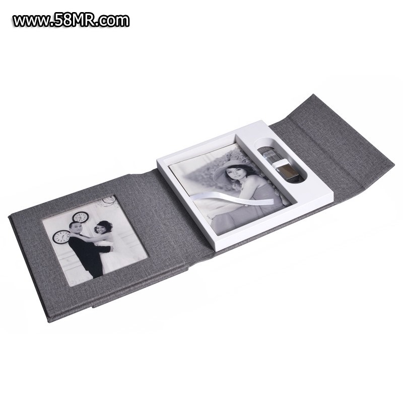 leather DVD USB photo packaging box