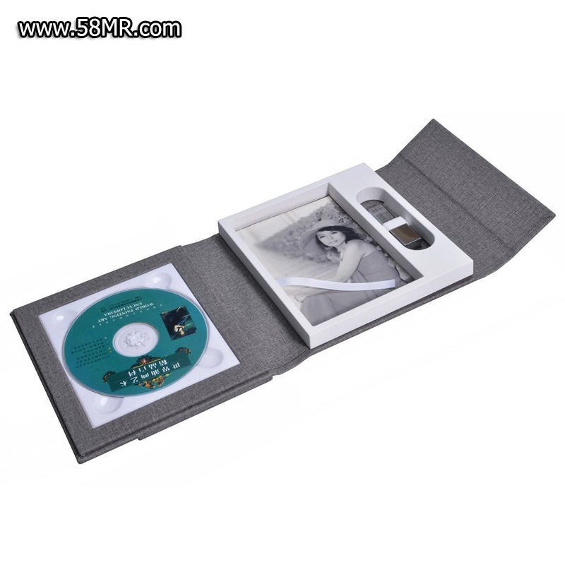 leather CD USB Photo box