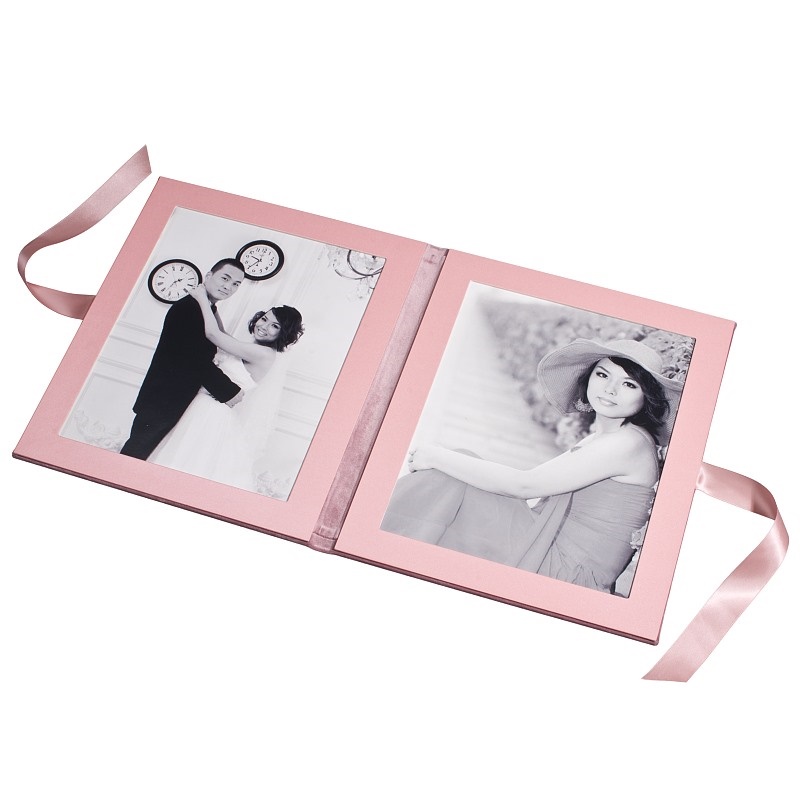 Wedding Cloth Velvet Double Photo Frame