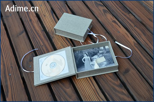 Linen CD DVD Photo Box