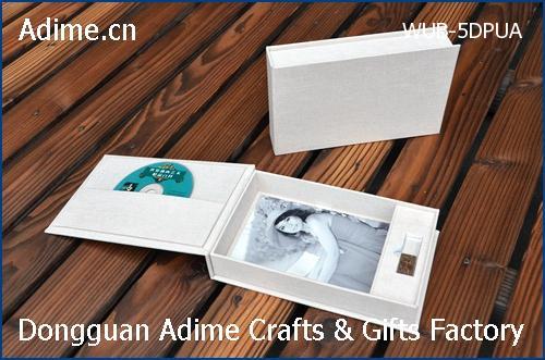 Linen CD USB Photo Box