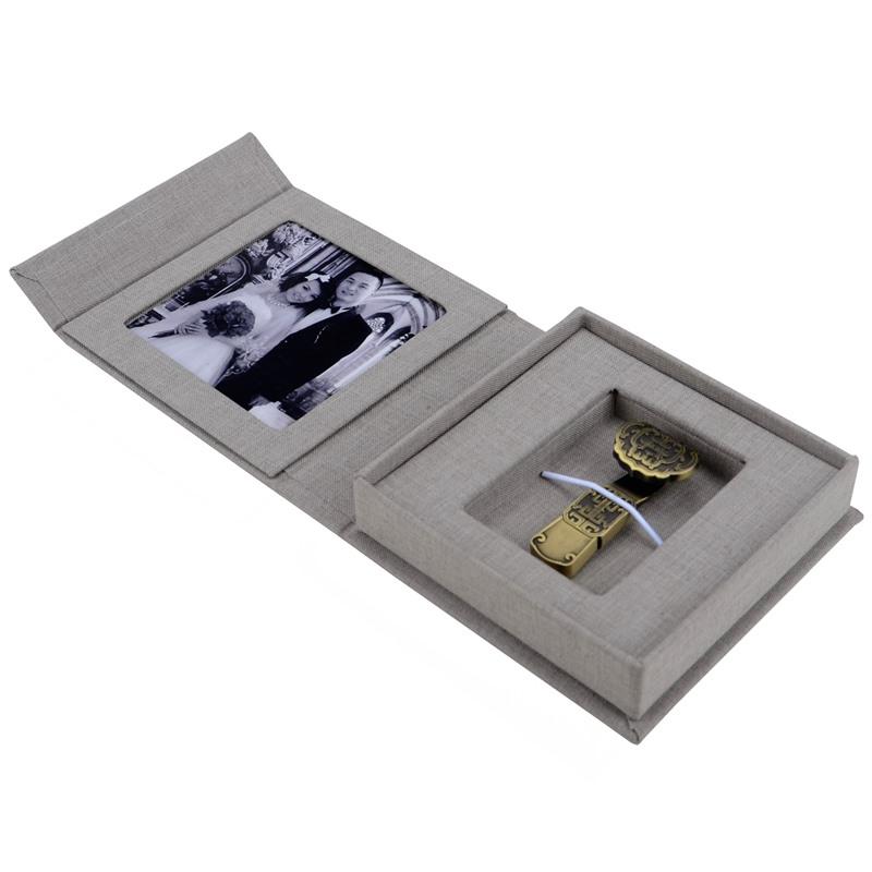 USB flash drive box linen