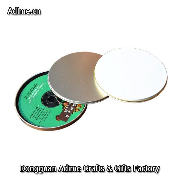 Round Metal CD Tin