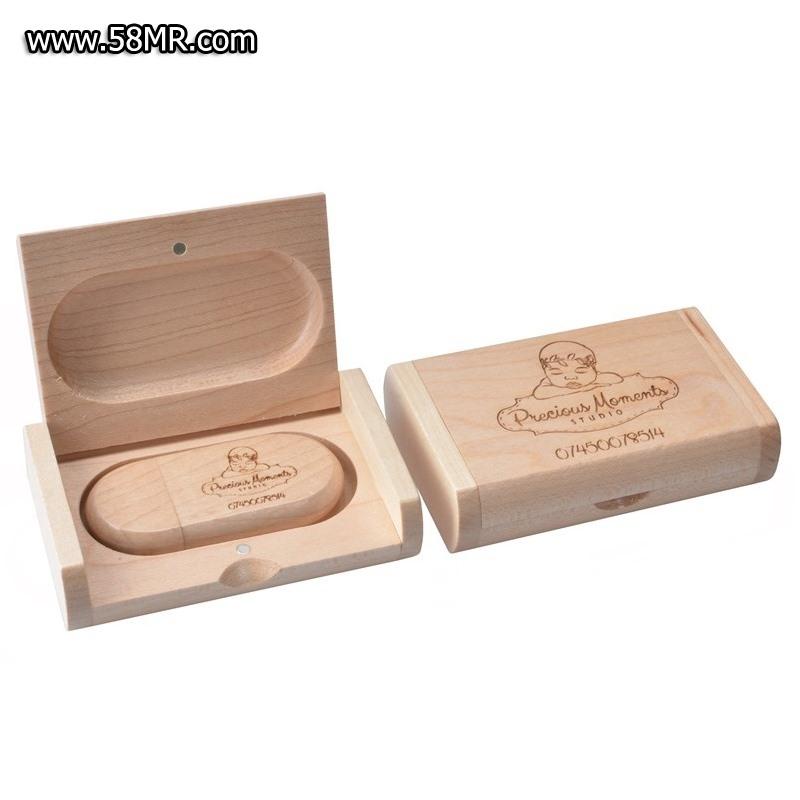 Wood USB Stick with Box