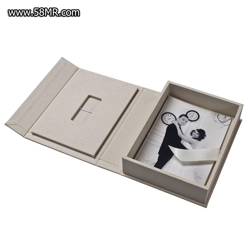 Linen USB Photo Box