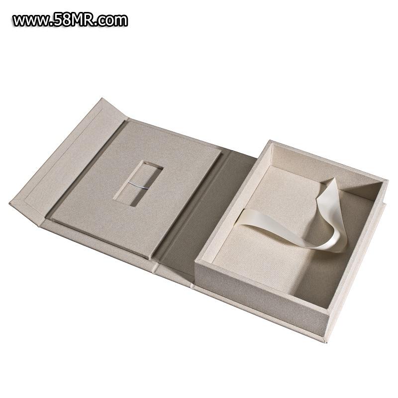 Linen USB Photo Box