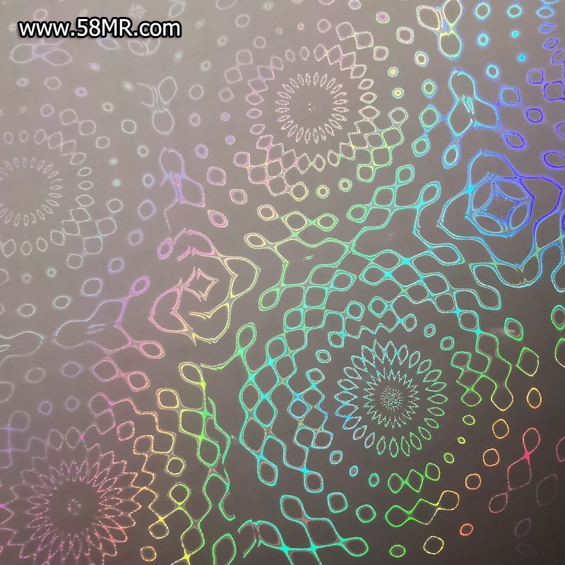 Blooming flowers Holographic Cold Laminating Film